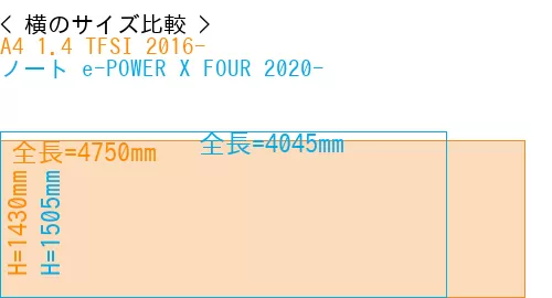 #A4 1.4 TFSI 2016- + ノート e-POWER X FOUR 2020-